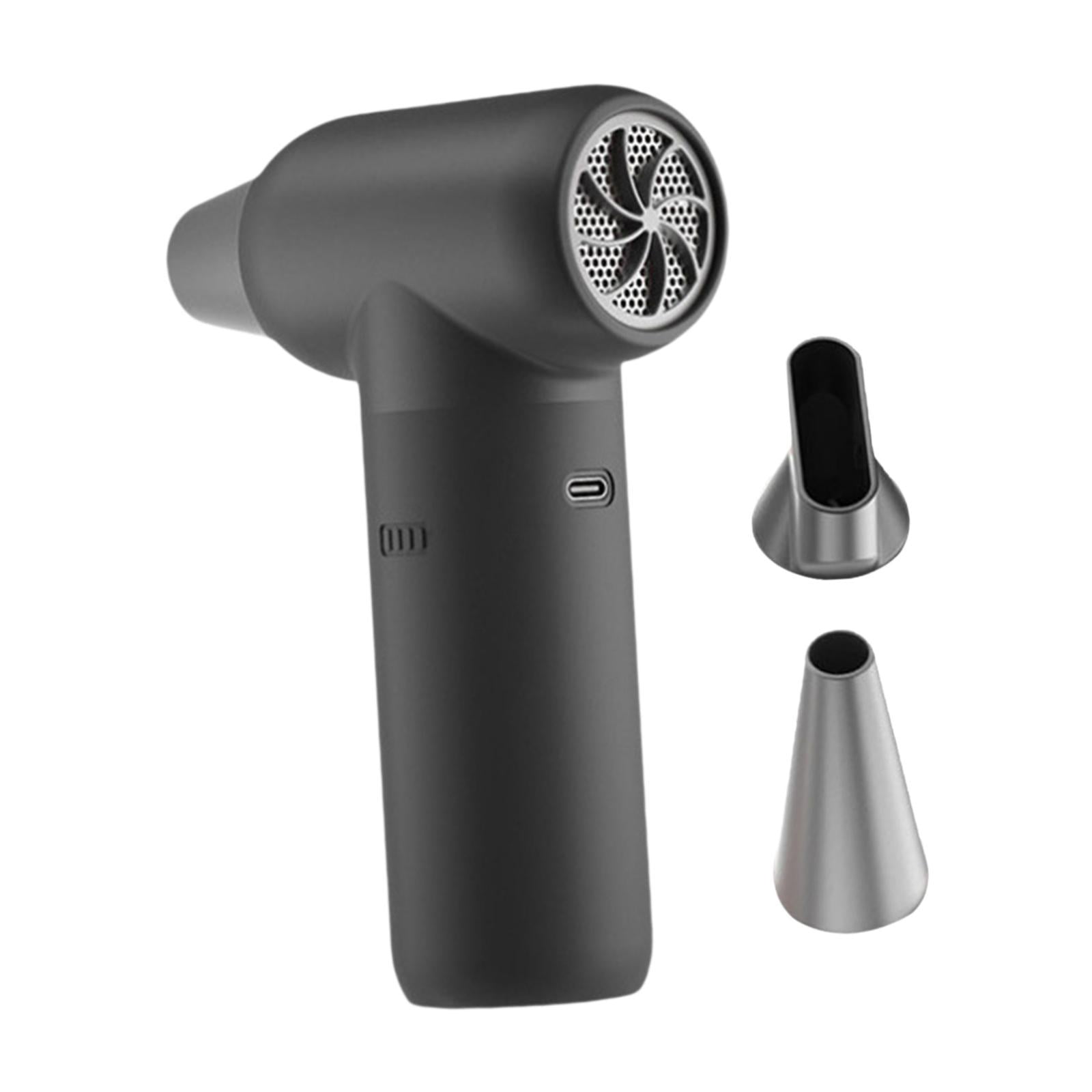 Tongina Air Duster Cordless fan Portable Quick Dry Engine Fan Dust Blower for Pet Hair Drying Laptop Computer Cleaning Salon Car Black