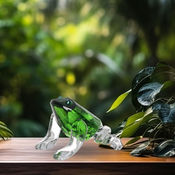 Tongina Animal Statue Animal Sculpture Bedroom Craft Gift Bookshelf Office Cabinet Indoor Mini Desk Home Decoration Tabletop Ornament Frog