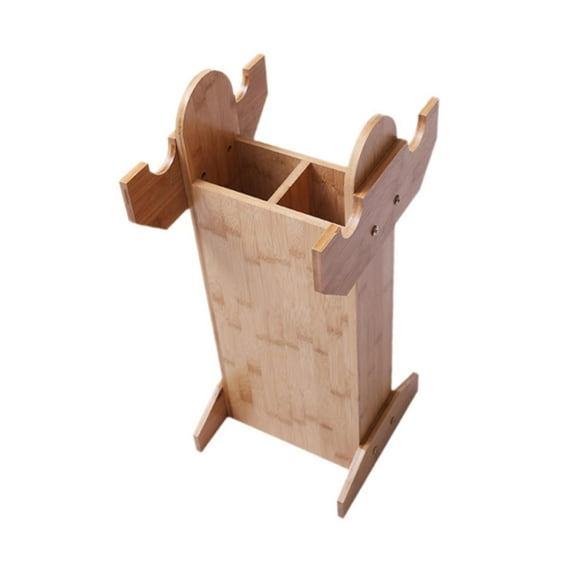 Tongina Bow Display Stand Quiver Flute Rack Multipurpose Wood Recurve Bow Rack Equipment for s Enthusiasts A
