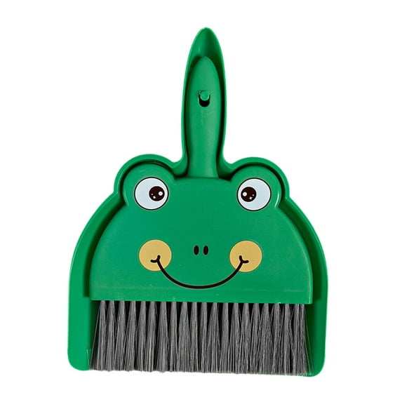 Tongina Broom Dustpan .Brush Mini Broom and Dustpan Set .. Dust Pan and Hand Broom for Home Desktop .Computers Kitchen Car green frog