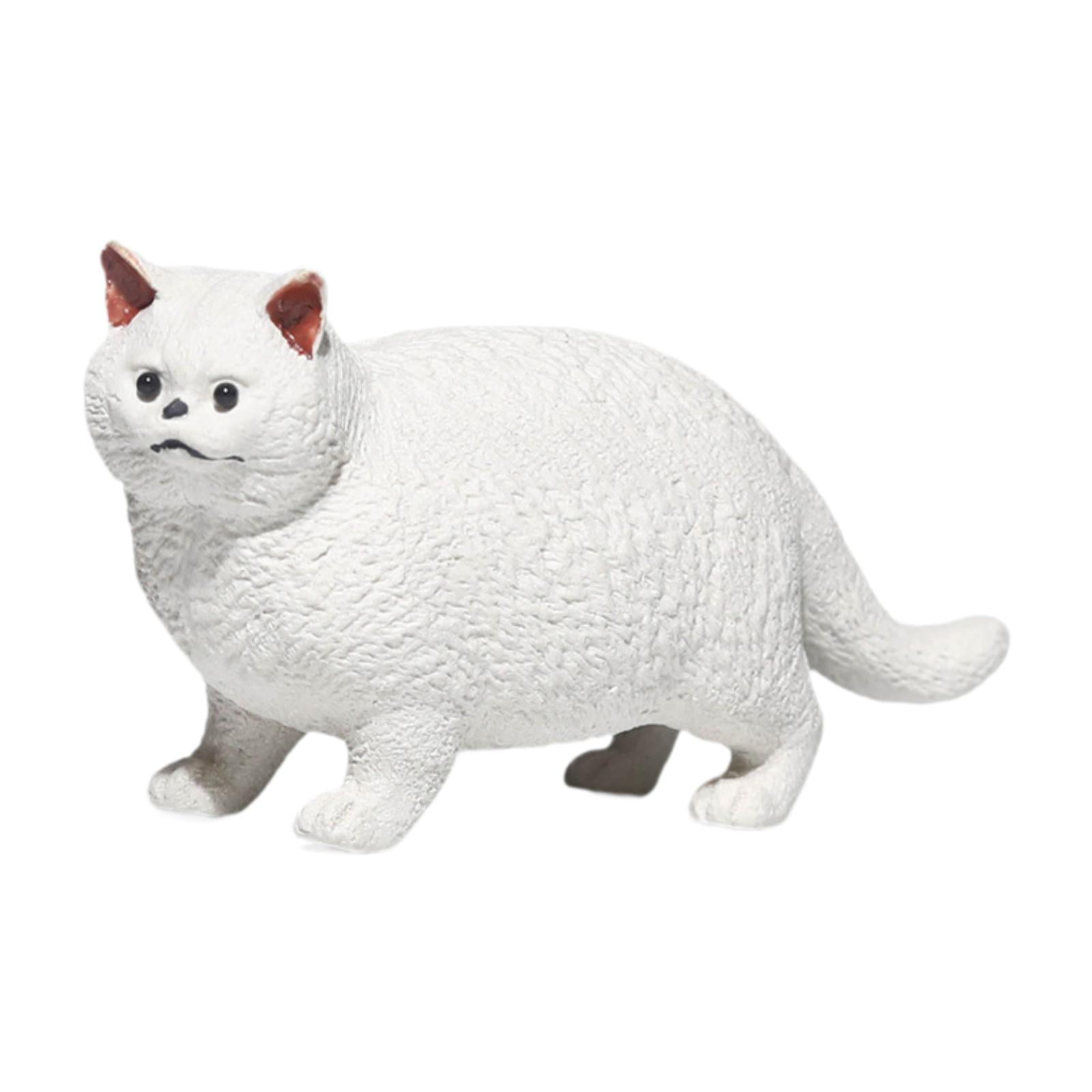 Tongina Cat Figurine Small Sculpture Tea Desktop Ornament Animal Statue