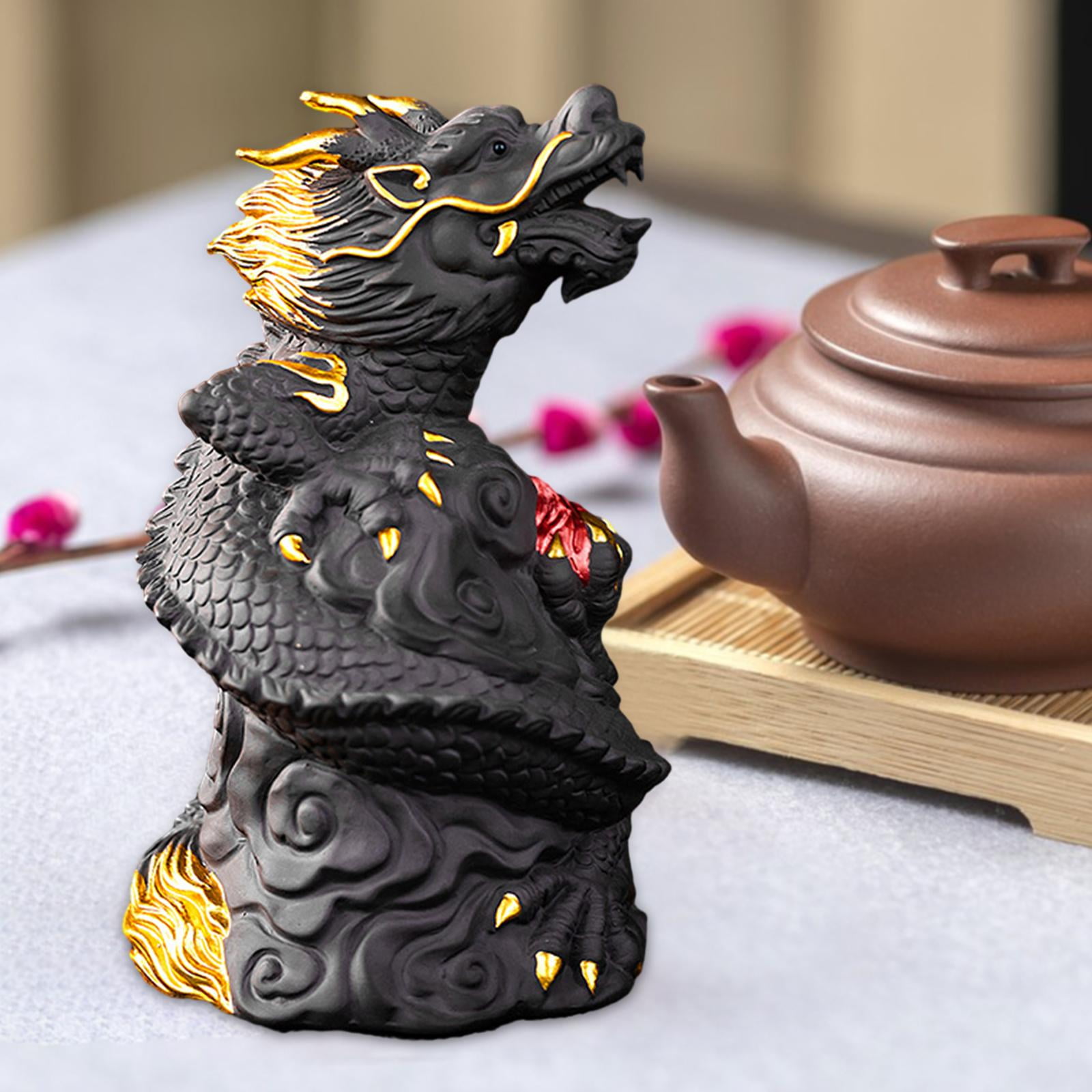 Tongina Chinese Tea Pet Dragon Kung Fu Tea Pet Vivid Clay Animal