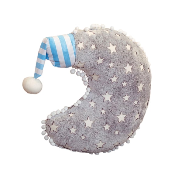 Tongina Creative Luminous Pillow Throw Pillow Back Cushion Lovely Home Decoration Adorable Soft Cushion Valentines Day Gifts for Baby Moon