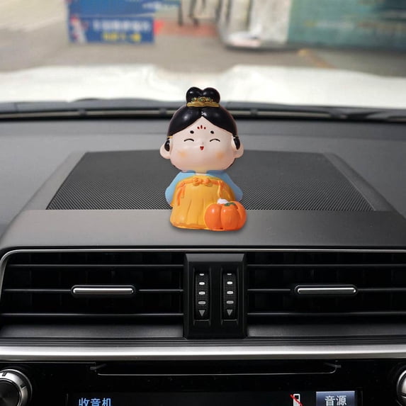 Tongina Cute Girl Figurine Small Figure Chinese Tang Collectible Car Dashboard Decoration for Bedroom Home Housewarming A