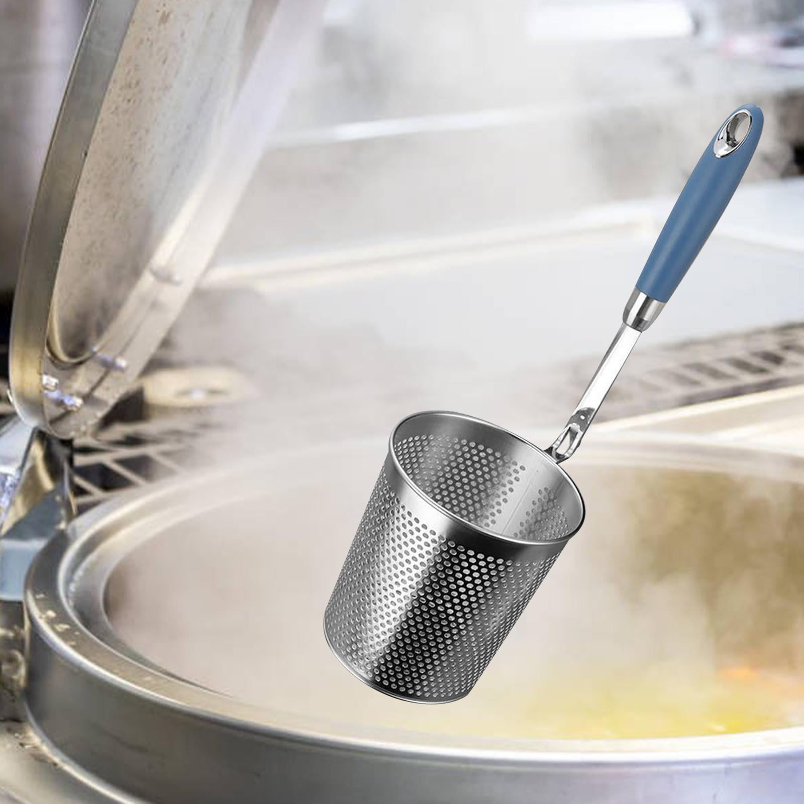 Tongina Deep Fry Basket Spaghetti Strainer Spoon ,Stainless Steel