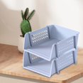 thumbnail image 1 of Tongina Desk Organizer Desktop Storage Bin Home Organization Stationary Organizer Office Supplies for Cabinet Closet Dresser Bathroom Gray, 1 of 8