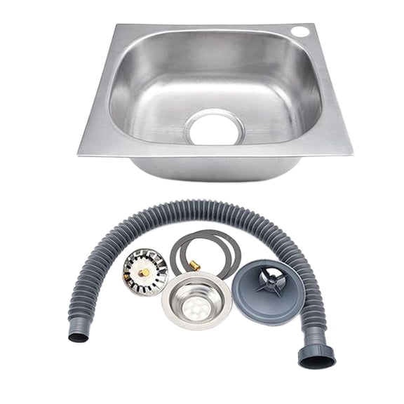 Tongina Drop in Kitchen Sink Set Single Bowl Home Improvement Utility Sink Kitchen Sink Basin Kitchen Fixtures for Toilet Dining Room