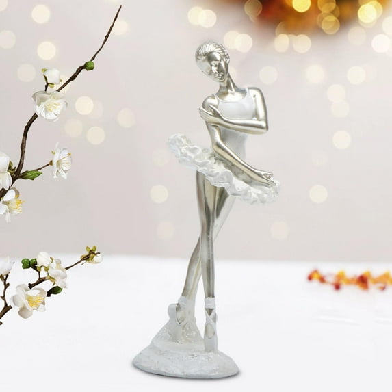 Tongina Figurine, Creative And Modern Statue, Desktop Ornament, Dancer Sculpture for Fireplace, Living Room, Home Decoration A