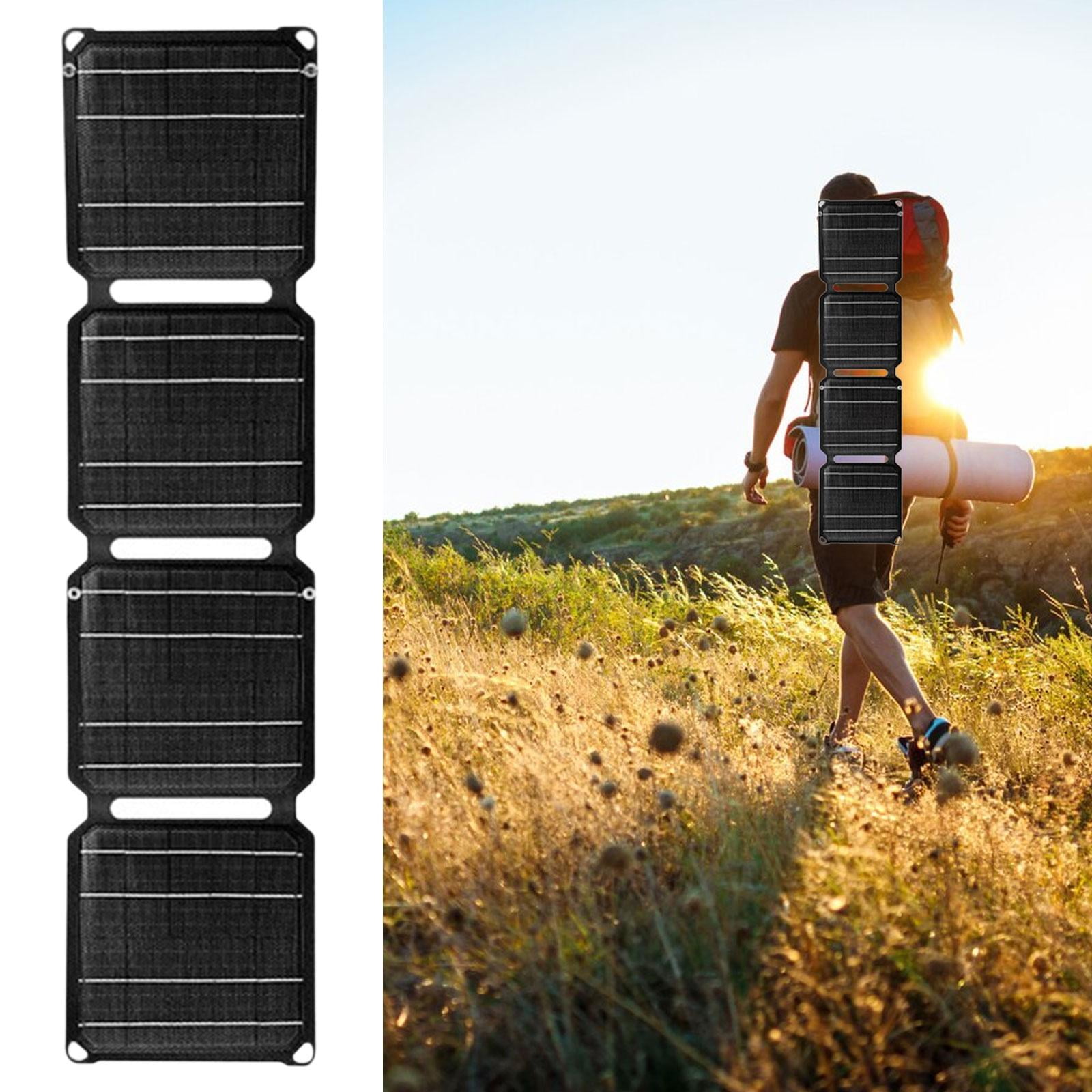 Tongina Foldable Phones USB Charging Etfe Monocrystalline 40W Portable Power Station for Hiking Outdoor Fishing