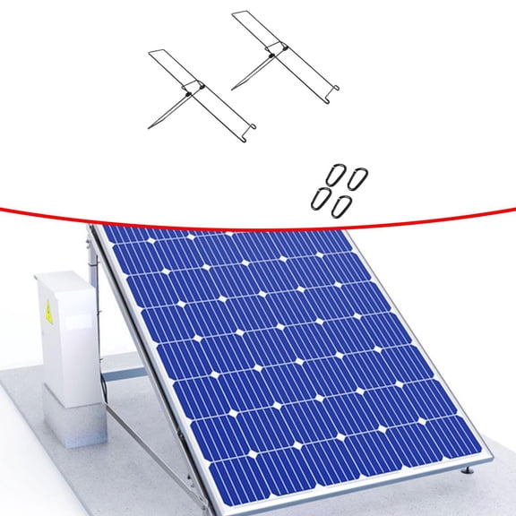 Tongina Foldable Solar Board Holders Solar Board Mounting Brackets Easy to Use Carbon Steel Sturdy Folding Solar Board Racks for Trip 2pcs