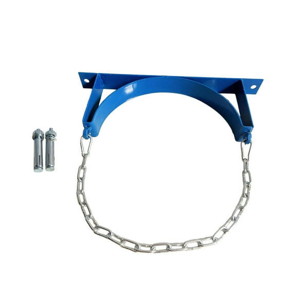 Tongina Gas Cylinder Bracket Gas Tank Wall Holder Bottles Holder Wall Mounted Portable Metal Wall Bracket Support Tanks Holder Single Blue