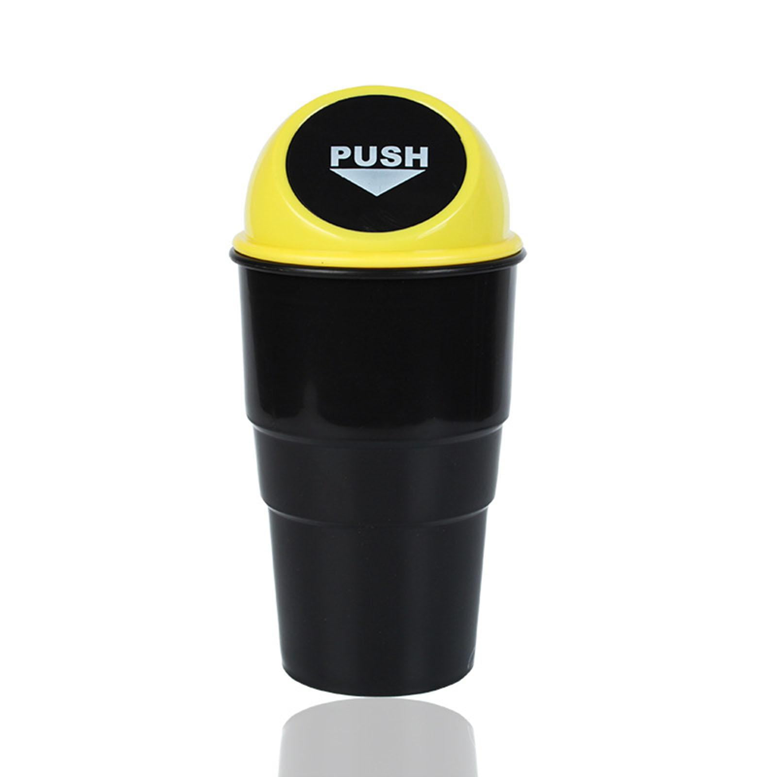 Tongina Generic Car Cup Holder Trash Can with Lid Leakproof Car Trash ...