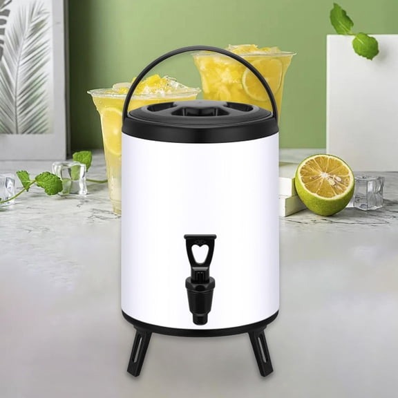 Tongina Insulated Barrel Stock Pots Hot or Cold Beverage Dispenser Insulated Beverage Dispenser Insulated Drink Dispenser for Parties 8L