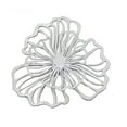 thumbnail image 1 of Tongina Iron Wall Decoration Floral Wall Hanging Decor Home Office Decor, Modern Wall Ornament Metal Wall Art for Hotel Kitchen White Small, 1 of 8