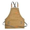 thumbnail image 1 of Tongina Kitchen Garden Bib Apron Children Chef Apron Painting with Pocket Waterproof Oilproof Role Play Painting Cooking Baking Apron M, 1 of 8