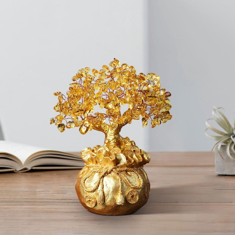 Tongina Lucky Tree Chinese Decorations Money Tree,Decorative Chinese ,Feng  Shui Home Decor for Entrance Birthday New Year