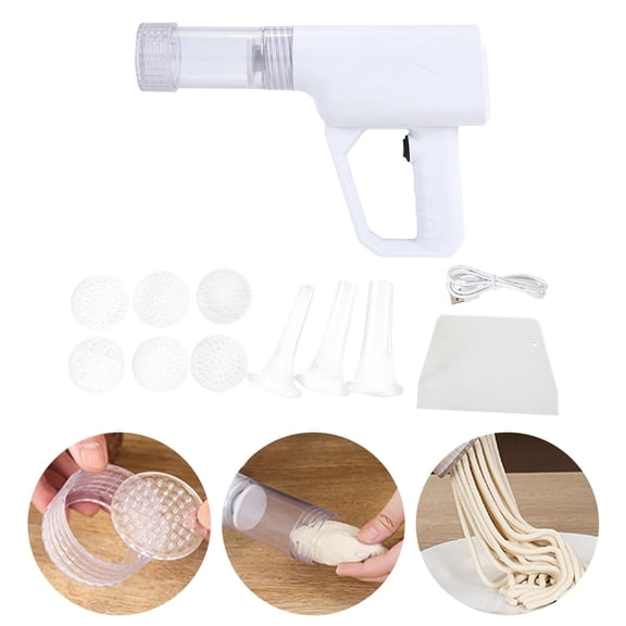 Tongina Noodle Press Machine Noodle Maker Kitchen Tool Portable Fettuccine Measuring Cups, Scraping Tool Lasagna Electric Pasta Maker