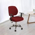 thumbnail image 1 of Tongina Office Chair Cover, Computer Chair Slipcovers, Chair Seat Protector, Desk Chair Cover, Rotating Chair Slipcovers for Banquet Red, 1 of 8
