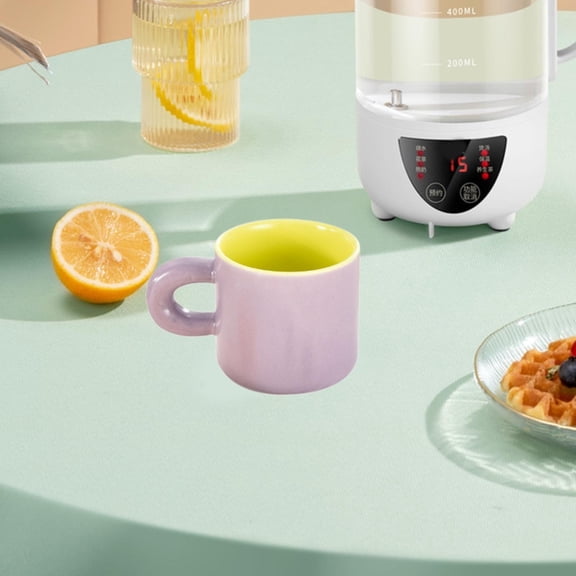 Tongina Porcelain Coffee Mug Tea Cup Creative Novelty Unique Double Color 301-400ml Matte Glaze for Mother Friend Kitchen Wedding Women