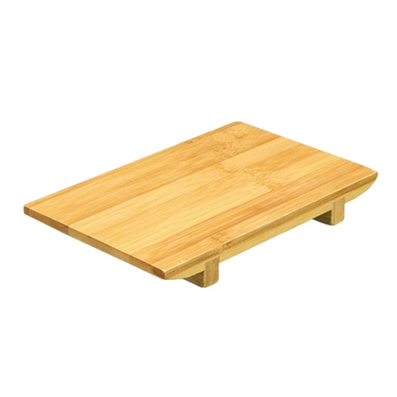 Tongina Sashimi and Sushi Plate Bamboo Serving Tray Sushi Board Pantry Cutting Tray Tableware Food Platter Multipurpose 24x15x3cm