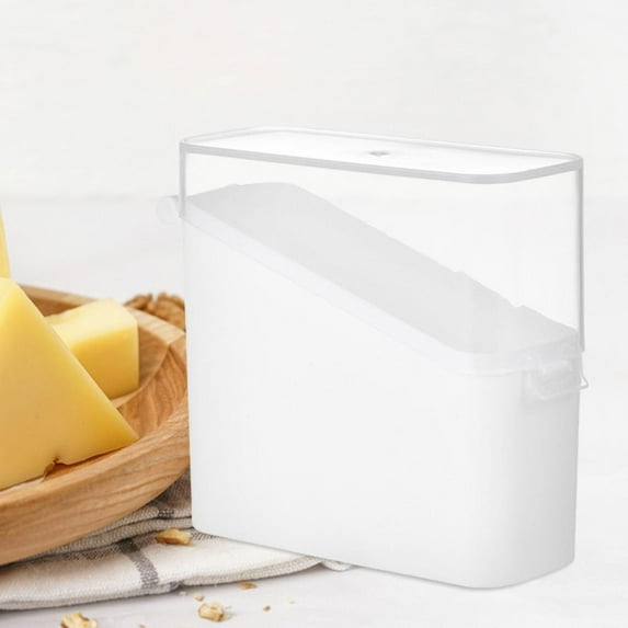Tongina Sliced Cheese Container, Cheese Slice Storage Box, Transparent Cheese Holder, Refrigerator, Food Container, Cheese Slice Holder