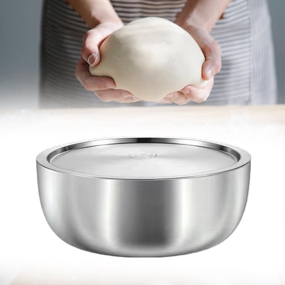 Tongina Stainless Steel Basin Dish Tub Heavy Duty Large Storage Gadgets Kitchen s Mixing Bowl for Baking Food Storage Cooking
