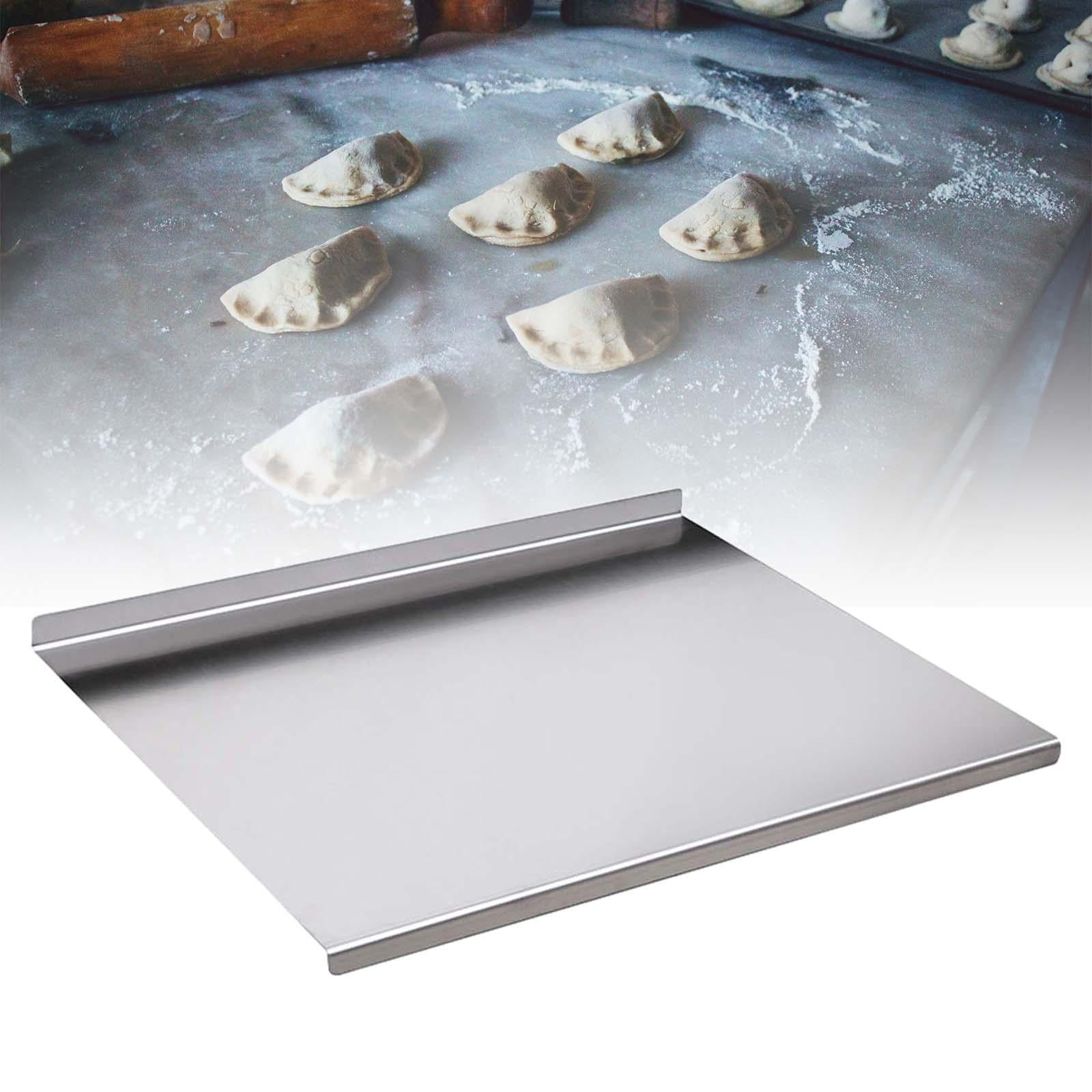Tongina Stainless Steel Chopping Board Heavy Cutting Board Meat Vegetables Bread Cutting Mats Smooth Surface 1.5mm Thickness Nonstick 40cmx50cm