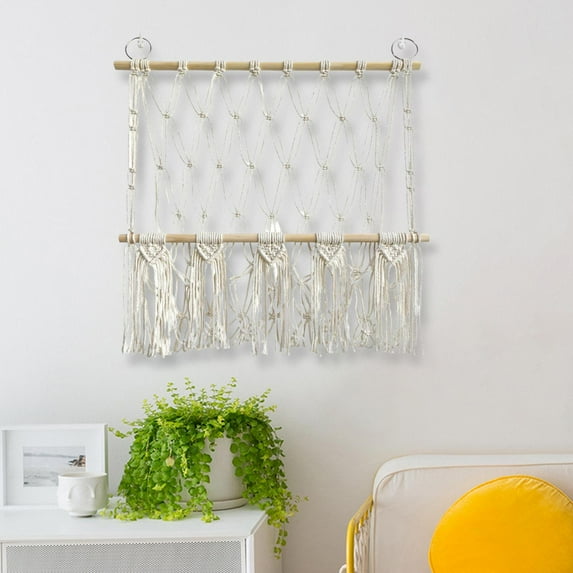 Tongina Stuffed Animals Net Hand Woven Hammock Mesh Soft Organizing Cotton Rope Organizer Holder for Boys and Girls Nursery Play Room B