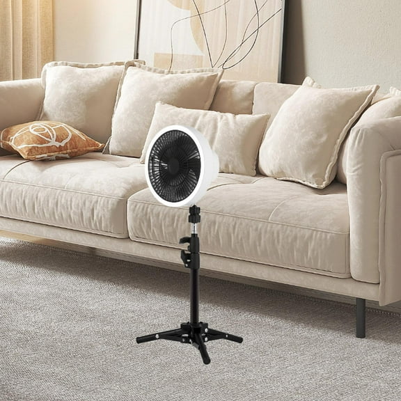 Tongina Tent Fan Camping Fan Tripod Table Fan Hanging Fan Lantern Desk Fan Tripod Fan for Camping Office Bed Bedroom Car White