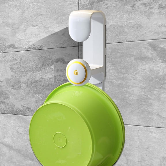 Tongina Wash Basin Hook Retractable Save Space Multipurpose Self Sticky Robe Towel Hook Hanging Washbasin for Bathroom Balcony Toilet White