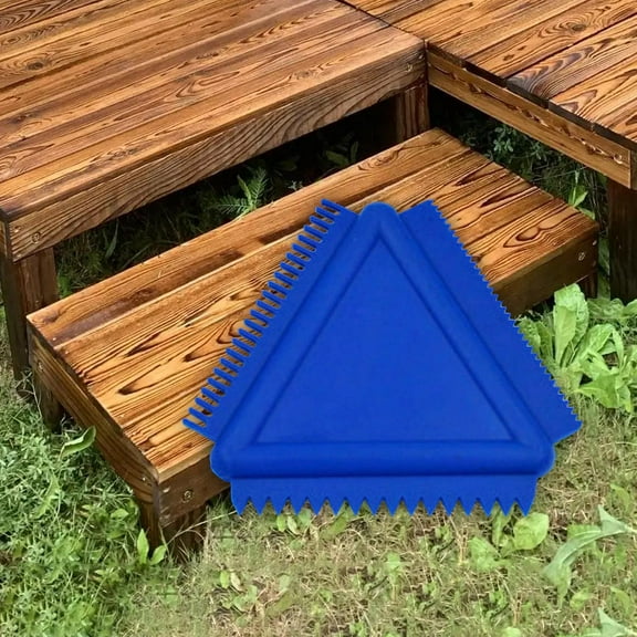 Tongina Wood Grain Tool Grain Roller Painting Tool, Wood Graining Tool Rubber for Room, Wallpaper, Household Furniture Wall Blue