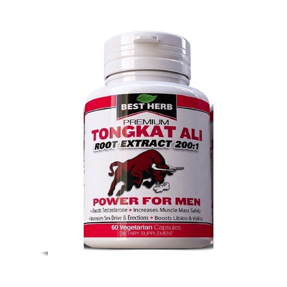 Tongkat Al LONGJACK PASAK BUMI GRADE A STRONGEST ROOT EXTRACT 200:1 60 capsules