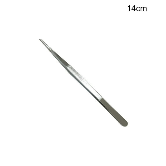 Tongs Tweezers, 12.5-30cm Forceps Thickened Anti-slip Food-grade Stainless Steel Multipurpose Tweezers Clip for Small Things (1Pcs)