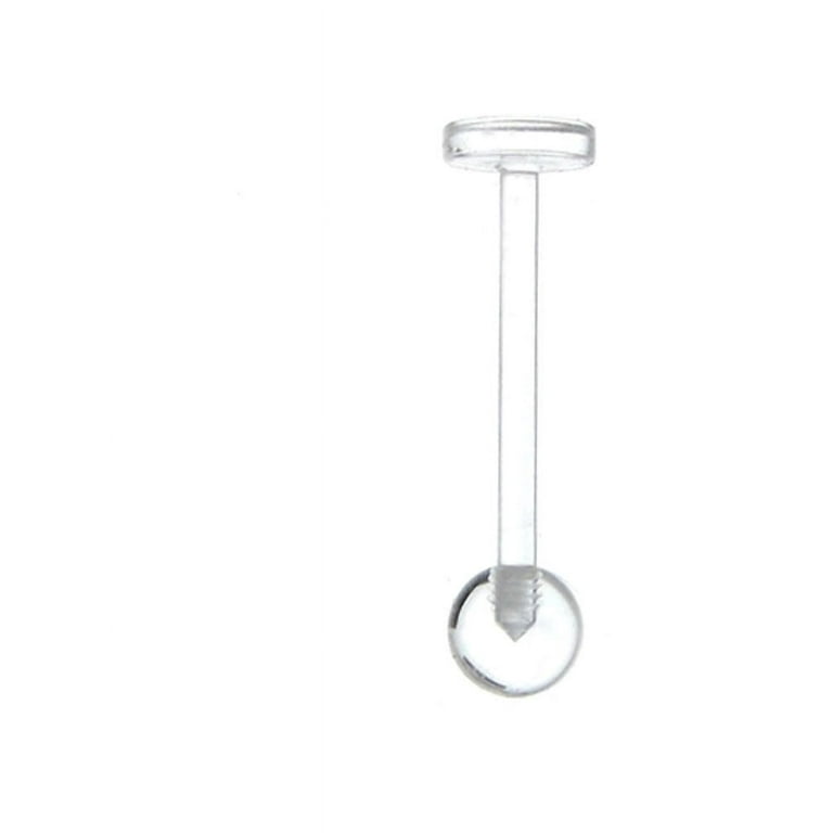 Tongue Barbell Retainer 14G Hypoallergenic Tongue Ring 9 16