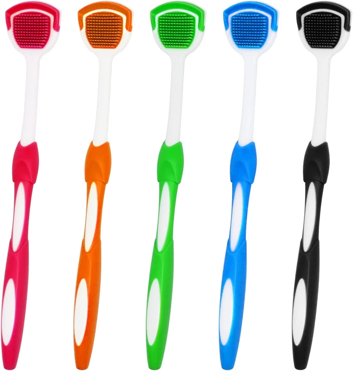 Tongue Brush, Tongue Scraper, Tongue Cleaner, Tongue Scraper Brush, Tongue Scraper Cleaner, Tongue Brushes, Helps Fight Bad Breath, 5 Tongue Scrapers, 5 Packs