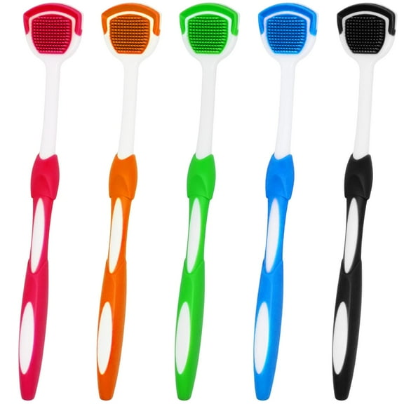 Tongue Brush,Tongue Scraper,Tongue Cleaner,Tongue Scraper Brush,Tongue Scraper Cleaner,Tongue Brushes,Helps Fight Bad Breath,5 Tongue Scrapers,5 Pack
