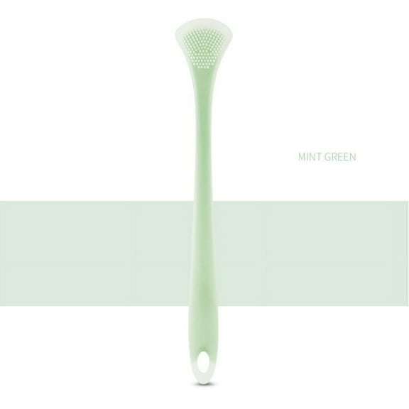 Tongue Cleaning Brush Soft Silicone Tongue Cleaning Tool Double Side Cleaning Massage Tongue Scraper Oral Health Care Tool