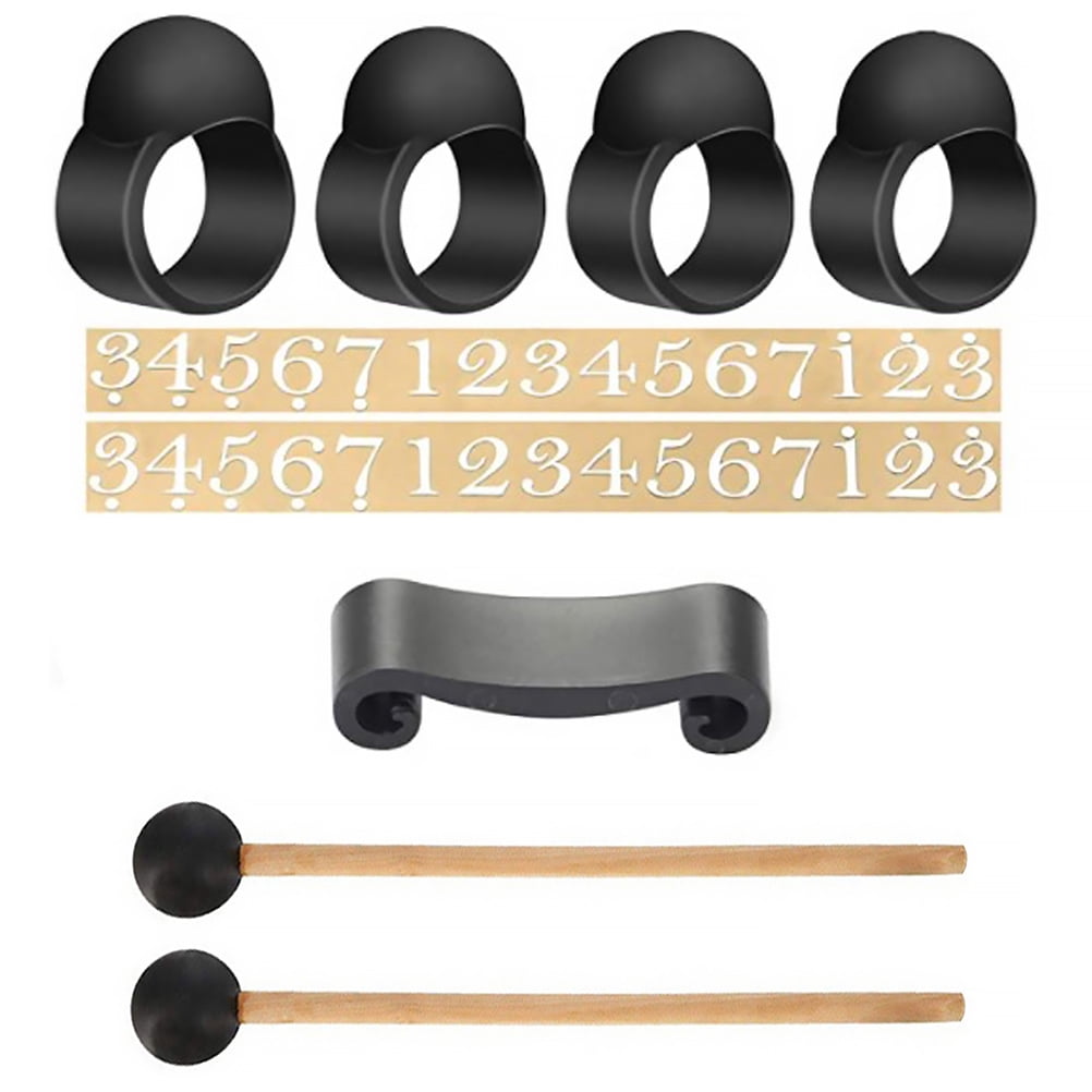 Silicone Finger Sleeves and Mallet Holder Set for Tongue Drum ...