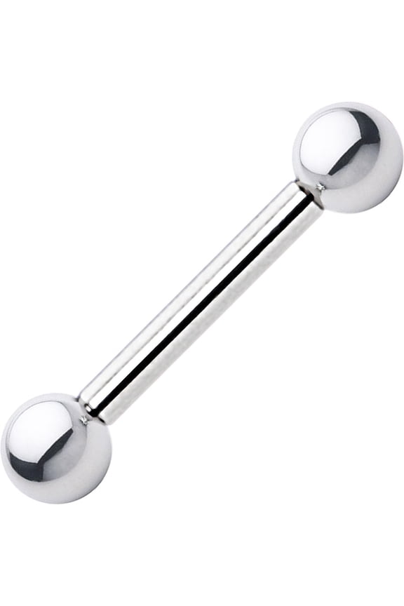 10G Surgical Steel Tongue Nipple Piercing Barbell for Men Women - Sold Individually