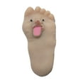 thumbnail image 1 of Tongue-Out Feet Squishy Fidget Toys for Adults Flocked Foot-Shaped Sensory Gadget Soft Tactile Office Desk Accessory Rebound Pressure Relief 1 Pack, 1 of 3