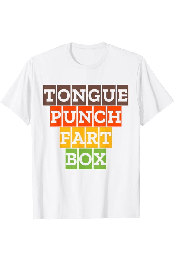 Tongue Punch Fart Box Funny Sexual Tshirt T-Shirt