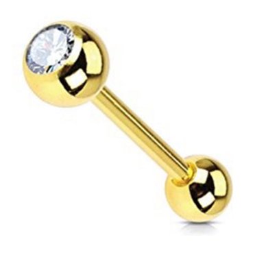 OUFER 5PCS 316L Stainless Steel Tongue Rings Barbell, 14G OUFER 5PCS 316L Stainless Steel Tongue Rings Barbell, 14G
