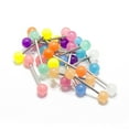 thumbnail image 1 of Tongue Rings Bar Barbell 20 Pack Nipple Belly Surgical Steel Body Jewelry, 1 of 6