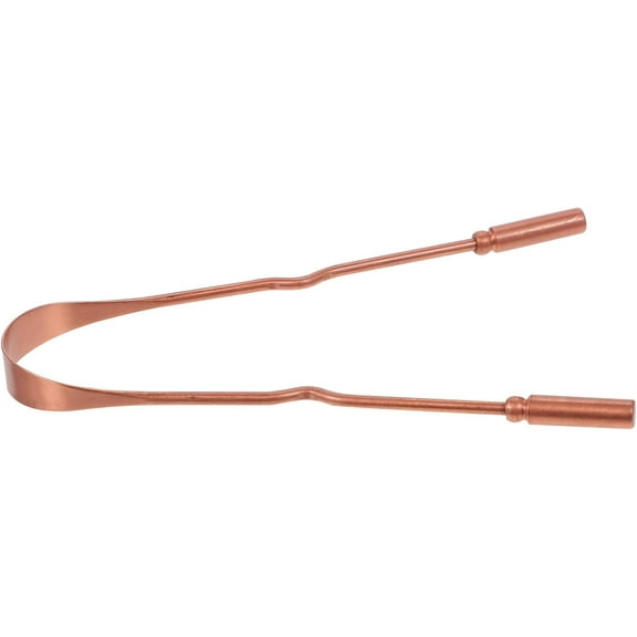 Tongue Scraper 1Pc Copper Practical Cleaning Tool with Box (Golden) Tongue Cleaner