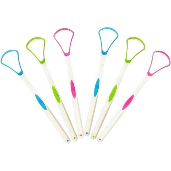 Tongue Scraper 6pcs Copper Oral Oral Care Cleaner Clean Oral Scraper Tongue Cleaner Scraper Copper Tongue Scraper
