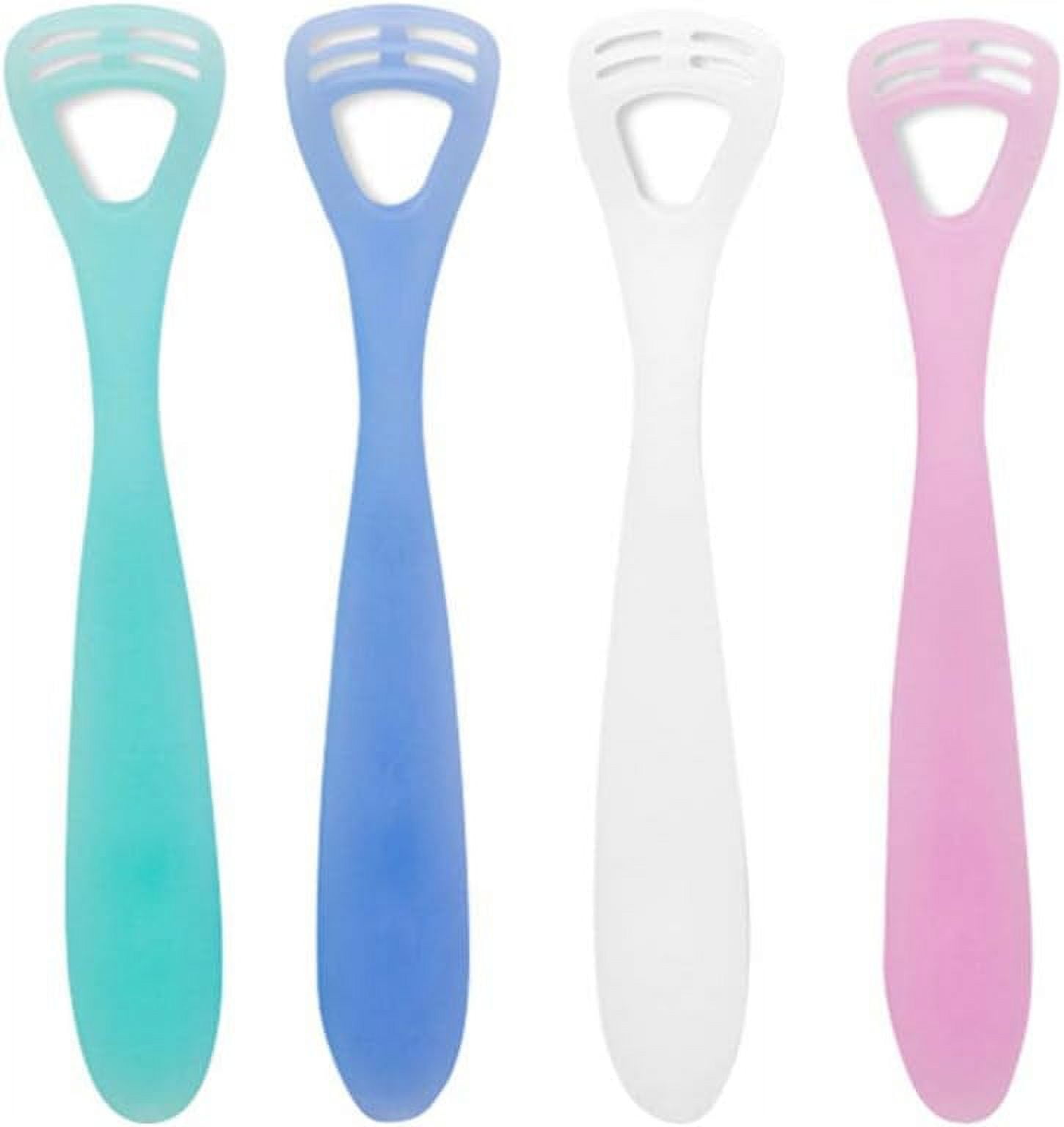 Tongue Scraper Boots Tongue Cleaning Tools 4Pcs Tongue Scraper Cleaners Tongue Inhibiting Scrapers Tongue Accessories Oral Cleaners for Home Bathroom