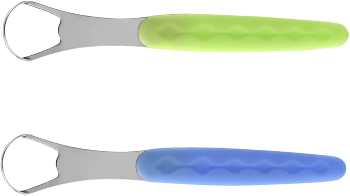 Tongue Scraper Cleaner 2 Sets of Tongue Cleaners Brushes for Adult Oral