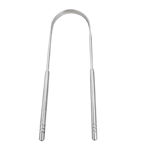 Tongue Scraper Cleaner Stainless Steel Dental Fresh Breath Cleaning Or.-NEW