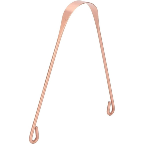 Tongue Scraper, Pure Copper Tongue Cleaner, Bad Breath Removal, Extra Stable, Plastic-Free Cleaners, Maintain Hygiene Scraper
