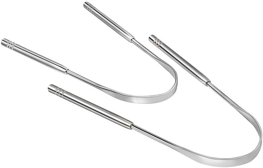 Tongue Scraper Stainless Steel Rustproof Tongue Cleaner 2 Pack Get Rid